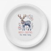 Weihnachtsgeschenke der skandinavischen Folk Renti Pappteller (Vorderseite)