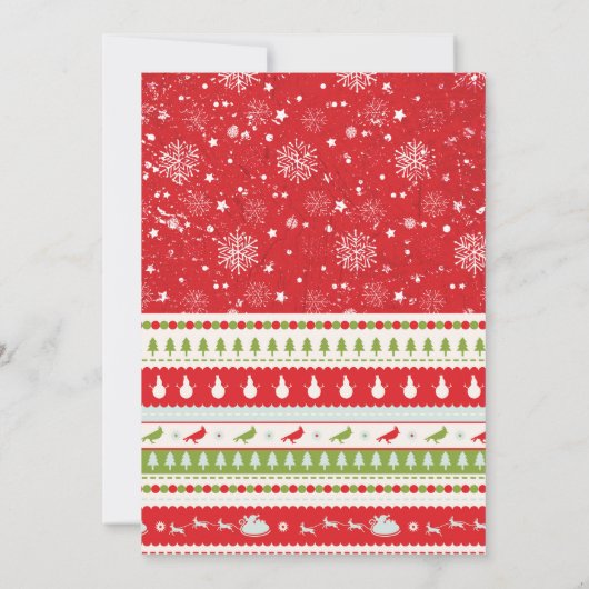 Weihnachtsgeschenke Einladung (Rückseite)