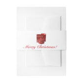 Weihnachtsgeschenke Einladungsbanderole (Vorderseite Beispiel)