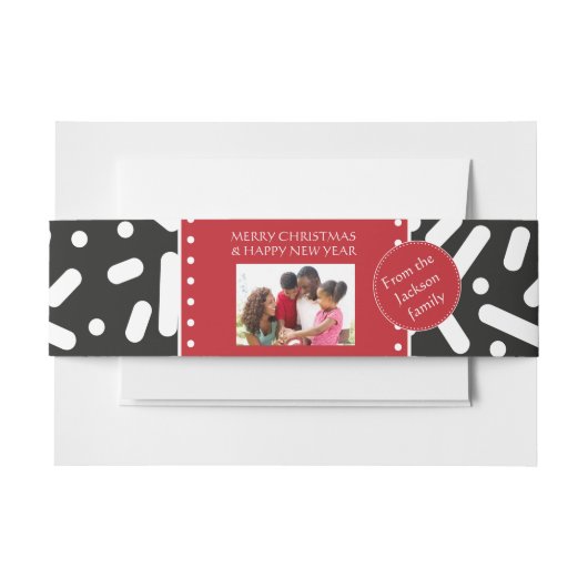 Weihnachtsgeschenke Einladungsbanderole (Vorderseite Beispiel)