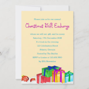 Weihnachtsgeschenke Exchange Corporate Holiday Par Einladung