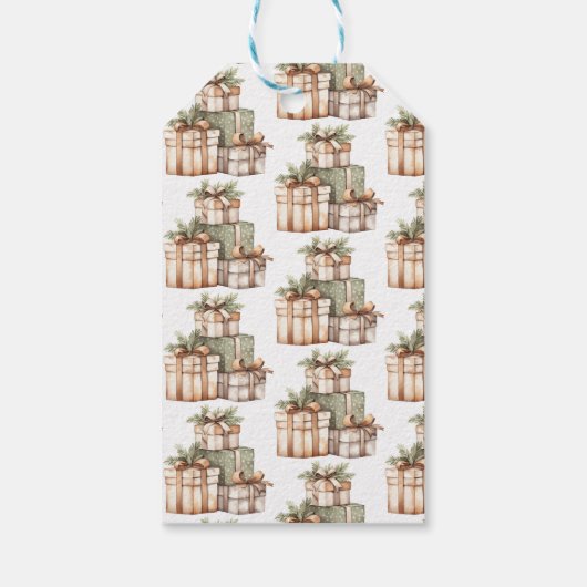 Weihnachtsgeschenke Exchange White Elephant Geschenkanhänger (Rückseite)