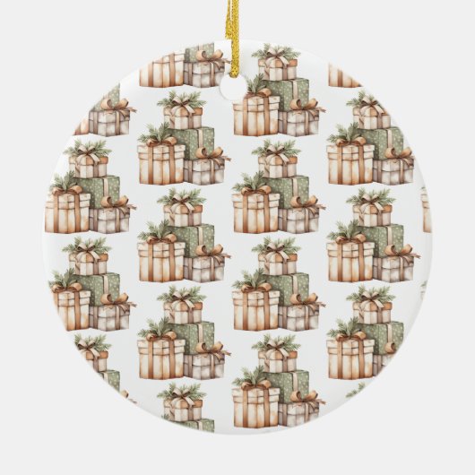 Weihnachtsgeschenke Exchange White Elephant Keramik Ornament (Hinten)