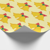 Weihnachtsgeschenke - Feierliche Klingelglocken Geschenkpapier (Ecke)