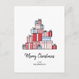 Weihnachtsgeschenke Feiertag Postkarte