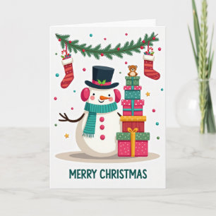 Weihnachtsgeschenke Feiertags-Karte Karte