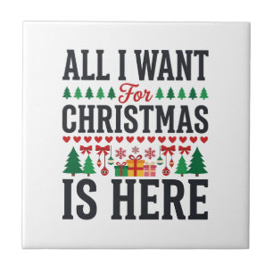 Weihnachtsgeschenke Feiertags-Typografie-Design Fliese