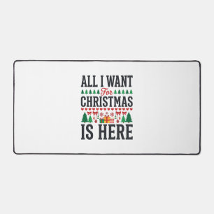Weihnachtsgeschenke Feiertags-Typografie-Design Schreibtischunterlage