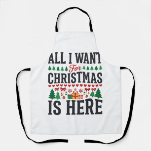Weihnachtsgeschenke Feiertags-Typografie-Design Schürze