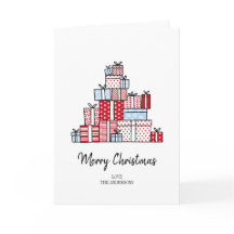 Weihnachtsgeschenke Feiertagsgrußkarte