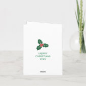 Weihnachtsgeschenke Feiertagskarte (Rückseite)