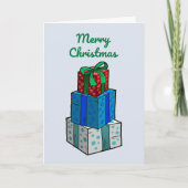 Weihnachtsgeschenke Feiertagskarte (Vorderseite)