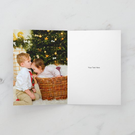 Weihnachtsgeschenke Feiertagskarte (Innenseite)