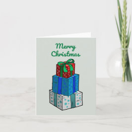 Weihnachtsgeschenke Feiertagskarte