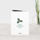 Weihnachtsgeschenke Feiertagskarte (Rückseite)