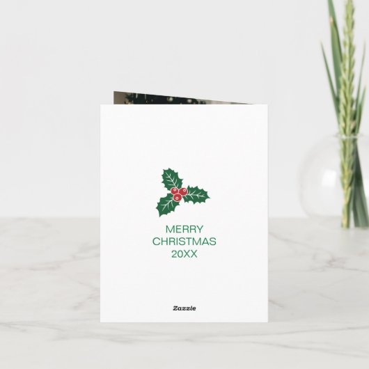 Weihnachtsgeschenke Feiertagskarte (Rückseite)