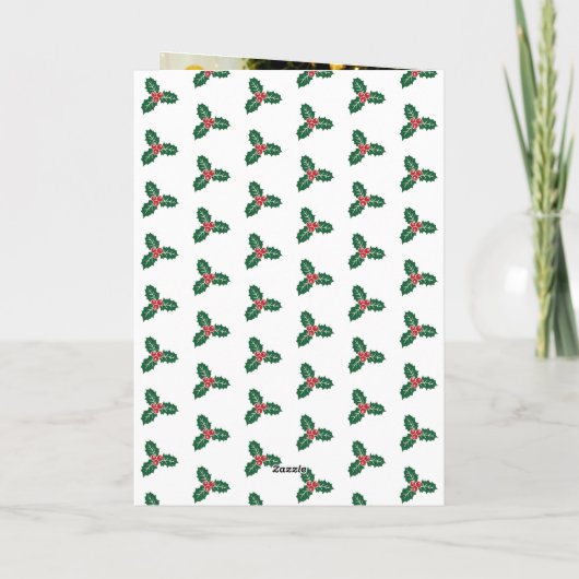 Weihnachtsgeschenke Feiertagskarte (Rückseite)