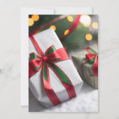 Weihnachtsgeschenke Feiertagskarte (Vorderseite)