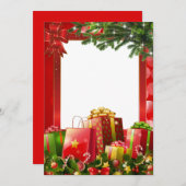 Weihnachtsgeschenke Feiertagskarte (Vorne/Hinten)