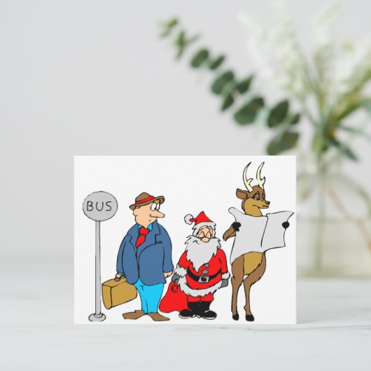 Weihnachtsgeschenke Feiertagspostkarte (Stehend Vorderseite)