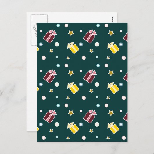 Weihnachtsgeschenke Feiertagspostkarte (Vorne/Hinten)