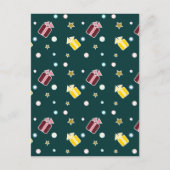 Weihnachtsgeschenke Feiertagspostkarte (Vorderseite)