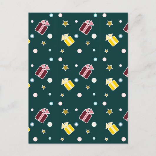 Weihnachtsgeschenke Feiertagspostkarte (Vorderseite)