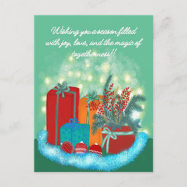 Weihnachtsgeschenke Feiertagspostkarte