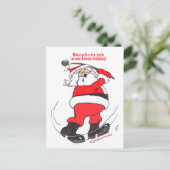 Weihnachtsgeschenke. Feiertagspostkarte (Stehend Vorderseite)