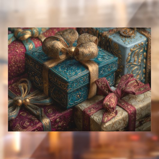 Weihnachtsgeschenke Fensteraufkleber (Blatt 2)