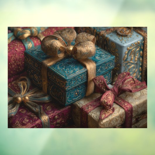 Weihnachtsgeschenke Fensteraufkleber (Blatt 3)