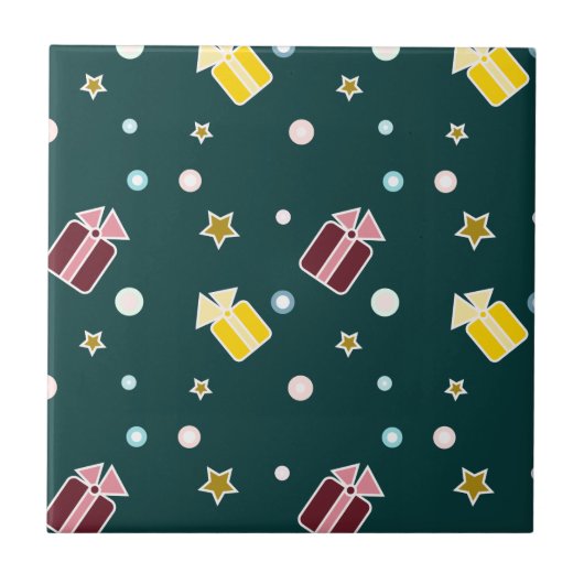 Weihnachtsgeschenke Fliese (Vorderseite)