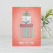 Weihnachtsgeschenke Frohe Weihnachten Weihnachten  (Stehend Vorderseite)