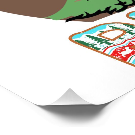 Weihnachtsgeschenke für Bigfoot | Glaube Bigfoot Poster (Ecke)