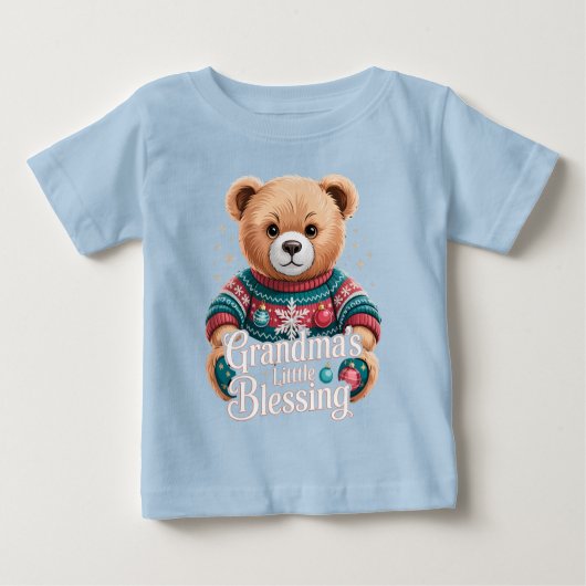 Weihnachtsgeschenke für Enkelkinder Omas Segen Baby T-shirt (Vorderseite)