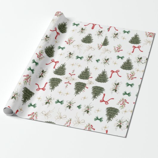 Weihnachtsgeschenke für Feiertage Geschenkpapier (Ungerollt)