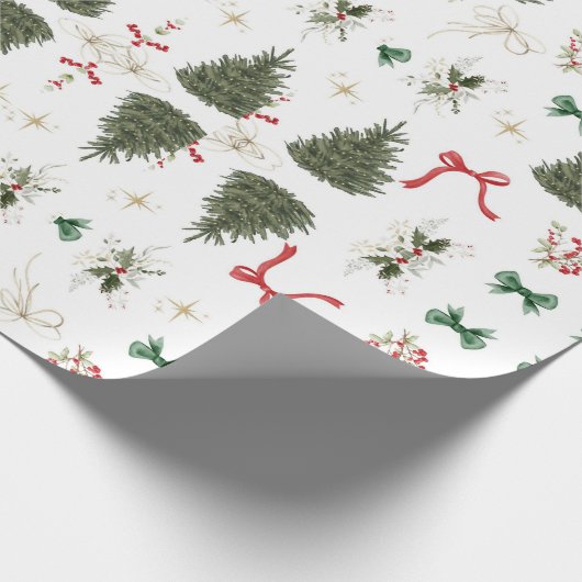 Weihnachtsgeschenke für Feiertage Geschenkpapier (Ecke)