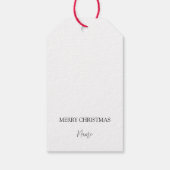 Weihnachtsgeschenke für Feiertage nach Maß Geschenkanhänger (Rückseite)