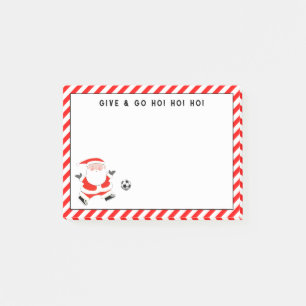 Weihnachtsgeschenke für Fußball Post-it Klebezettel