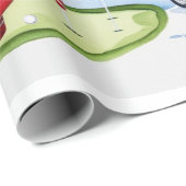 Weihnachtsgeschenke für Golfer Geschenkpapier (Rolleneckpunkt)