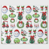 Weihnachtsgeschenke für Golfer Geschenkpapier (Flach)