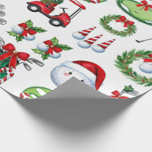 Weihnachtsgeschenke für Golfer Geschenkpapier