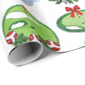 Weihnachtsgeschenke für Golfer Geschenkpapier (Rolleneckpunkt)