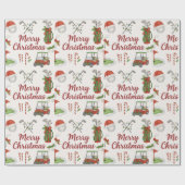 Weihnachtsgeschenke für Golfer Geschenkpapier (Flach)