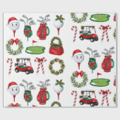 Weihnachtsgeschenke für Golfer Geschenkpapier (Flach)