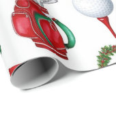 Weihnachtsgeschenke für Golfer Geschenkpapier (Rolleneckpunkt)