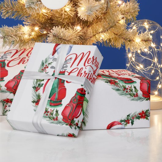 Weihnachtsgeschenke für Golfer Geschenkpapier (Feiertage)