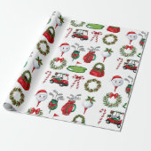 Weihnachtsgeschenke für Golfer Geschenkpapier (Ungerollt)