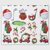 Weihnachtsgeschenke für Golfer Wrapping Pa Geschenkpapier (Flach)