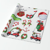 Weihnachtsgeschenke für Golfer Wrapping Pa Geschenkpapier (Ungerollt)